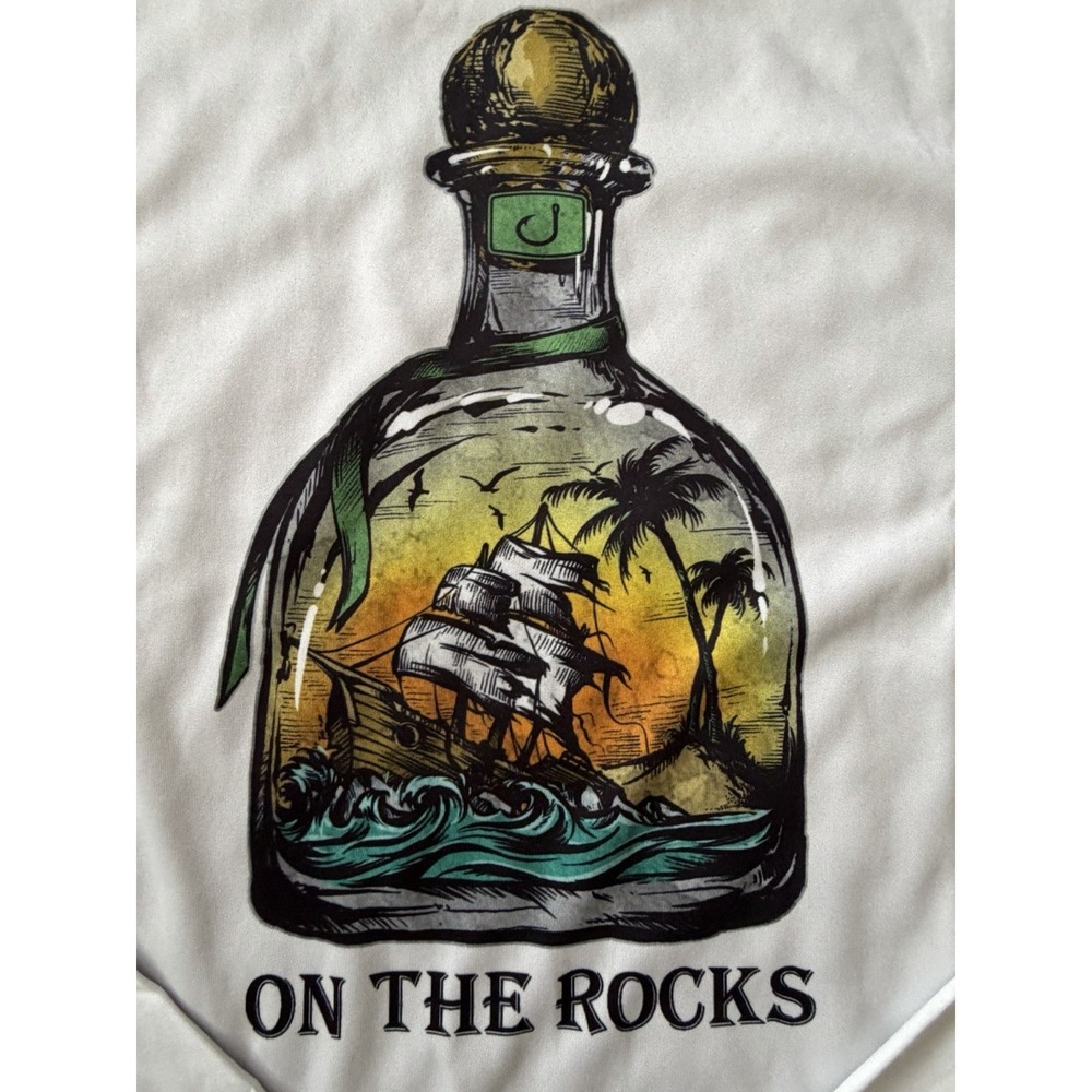 AVID Performance Fishing Gear Long Sleeve Shirt On The Rocks White Small JBHS